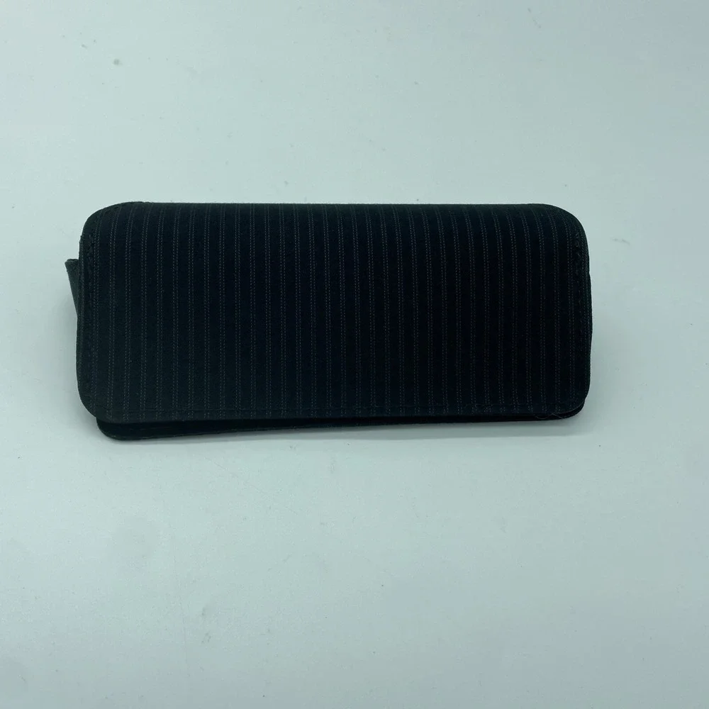 Dolce & Gabbana Milano Eyeglasses Sunglasses Case Soft Black Striped Magnetic